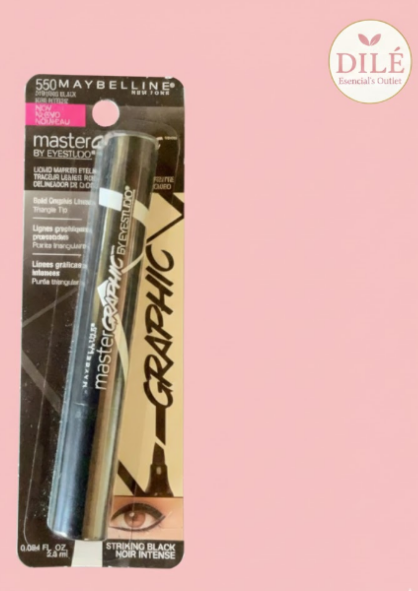 ✨ Maybelline Master Graphic Eyeliner – Striking Black (550)