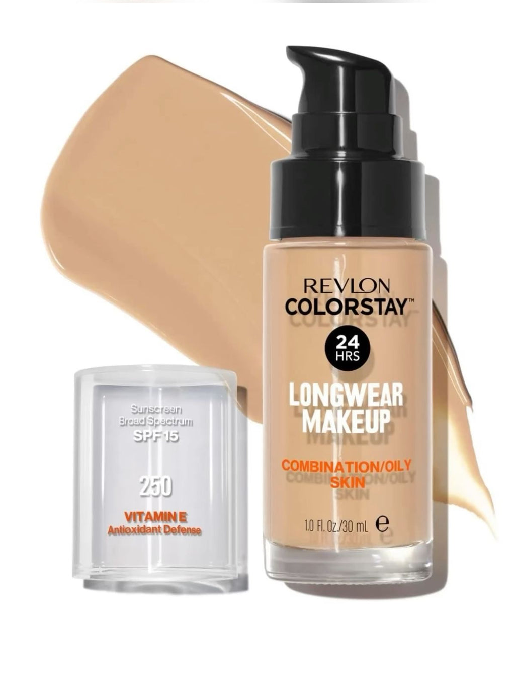 Revlon ColorStay Longwear Makeup – Piel Mixta a Grasa (30 ml) base líquida.