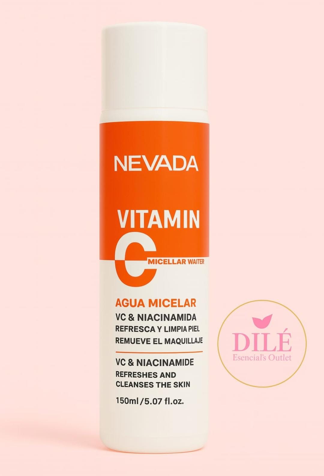 ✨ NEVADA Agua Micelar con Vitamina C y Niacinamida