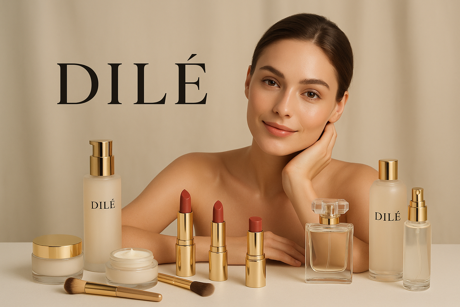 me gusta pero necesito que tenga el logo de dile y productos de belleza